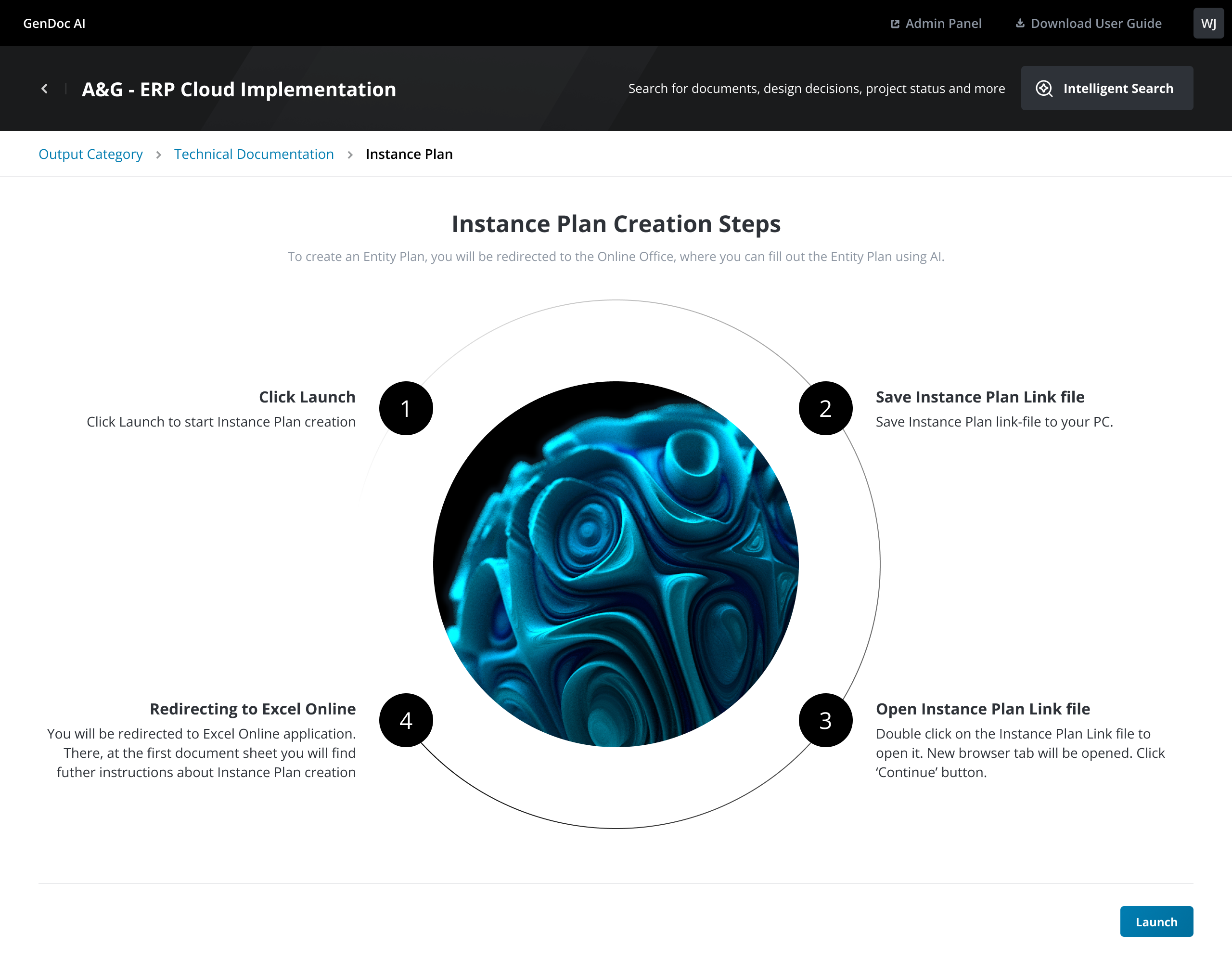 Output creation steps